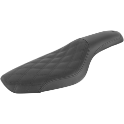 PartzBiz HD DS08040750 - Saddlemen Profiler 2-Up Black Lattice Stitch Seat 4 Harley 86-03 XL Models | 879-03-149