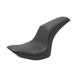 PartzBiz HD DS08020855 - Saddlemen Profiler Basket Weave Black Seat for Harley 06-17 FLSTC/FLSTN | 806-23-147