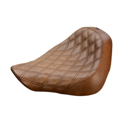 PartzBiz HD DS08021020 - Saddlemen Renegade LS Harley Solo Brown Seat for 18-23 FLFB/FLFBS | 818-27-002BLS