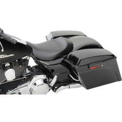 PartzBiz HD DS08010802 - Saddlemen S3 Super Slammed Low Profile Leather Grain Solo Seat 08-23  | 808-07B-002D