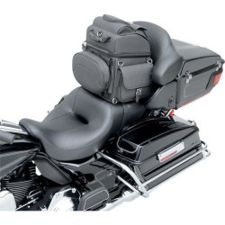 PartzBiz HD DS35150118 - Saddlemen BR1800 EX Combination Back Seat or Sissy Bar Bag Travel Luggage Harley