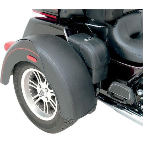 PartzBiz HD: 4403558-Saddlemen Smooth Black Rear Fender Bra Protectors Harley Davidson Trikes FLHX FLHT 08-Up Street Glide Tri Glide FLHXXX FLHTCUTG Ultra Classic Cover Guard