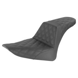 PartzBiz HD DS08021032 - Saddlemen Step-Up Black Full LS Harley Seat for 12-17 FLS 11-13 FXS 812-26-175 | 812-26-175