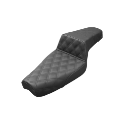 PartzBiz HD DS08040711 - Saddlemen Step-Up Full Lattice Black Seat 4 Harley 86-03 XL Models | 879-03-175
