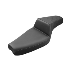 PartzBiz HD DS08040717 - Saddlemen Step-Up Rear Lattice Stitch Black Seat 4 Harley 86-03 XL Models | 879-03-173