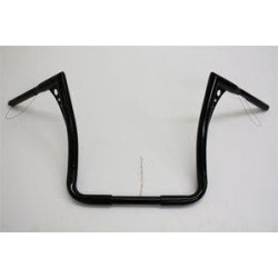 PartzBiz HD 697042 - Fred Kodlin Santee 15 ” แฮนด์บาร์สีดำ Ape Hangers สำหรับ Harley-Davidson Bagger Bars Flh Flht | 697042