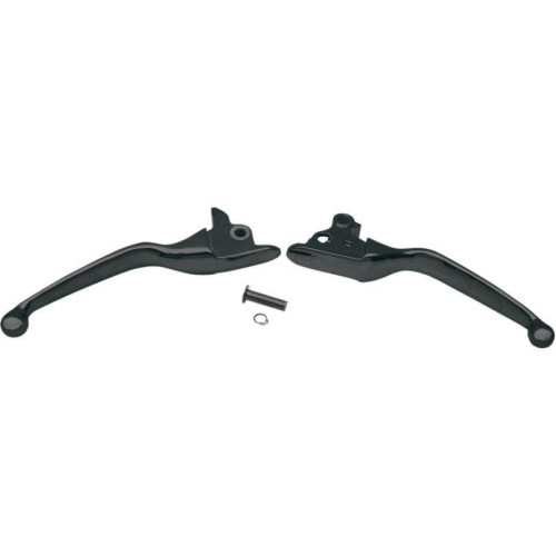 PartzBiz HD: 4403492-Stain Matte Black Wide Blade Clutch Brake Levers 08-13 Harley Touring FLH/T | 0610-0188 PartzBiz HD: 4403492-Stain Matte Black Wide Blade Clutch Brake Levers 08-13 Harley Touring FLH/T | 0610-0188