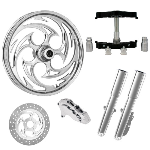 PartzBiz HD: 4403496-Savage Chrome 23" Wheel Tire Single Side w/ Raked Triple Trees Lowers & Sliders | SAVAGE-SNGL-CHR-KIT-23PCKG PartzBiz HD: 4403496-Savage Chrome 23" Wheel Tire Single Side w/ Raked Triple Trees Lowers & Sliders | SAVAGE-SNGL-CHR-KIT-23PCKG