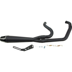 PartzBiz HD WP930-01203 - Sawicki 2 เป็น 1 13 ” ท่อเต็มสีดำ ปลายสีดำ Harley Softail 18-Up