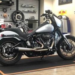 PartzBiz HD WP930-01202 - Sawicki 2 เป็น 1 13 ” Raw Full Lenght Pipe Black Tip Exhaust System Harley Dyna FXD 91-17