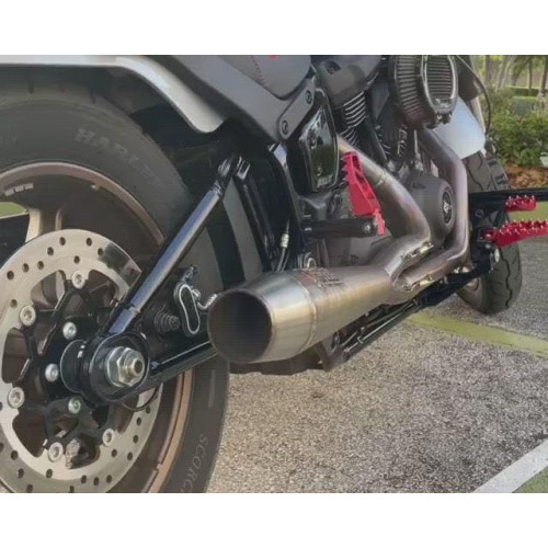 PartzBiz HD: 4403508-Sawicki 2 into 1 Brushed Full Length Cannon Exhaust Harley M8 Softail 18-Up PartzBiz HD: 4403508-Sawicki 2 into 1 Brushed Full Length Cannon Exhaust Harley M8 Softail 18-Up