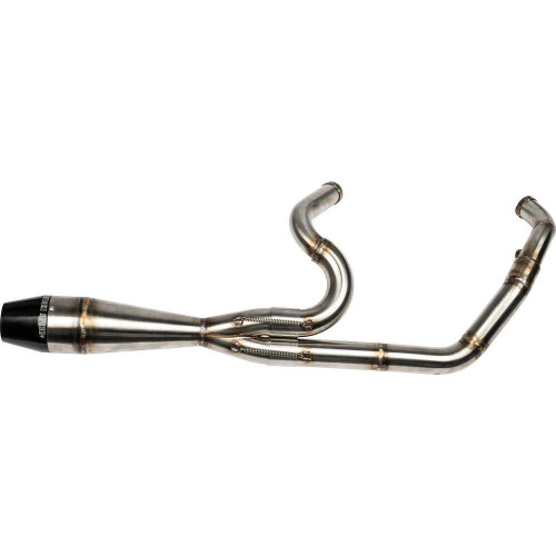 PartzBiz HD: 4403479-Sawicki 2 into 1 Raw Shorty Cannon Pipe Black Tip Exhaust Harley Twin Cam 95-16 PartzBiz HD: 4403479-Sawicki 2 into 1 Raw Shorty Cannon Pipe Black Tip Exhaust Harley Twin Cam 95-16