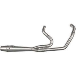 PartzBiz HD WP930-01220 - Sawicki 2 into 1 Raw Shorty Length Cannon Exhaust Harley M8 Touring 17-Up