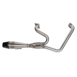 PartzBiz HD WP930-01300 - Sawicki Brushed SS 2 into 1 Shorty Cannon Exhaust System Indian Challenger 20-Up