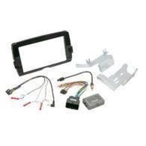 PartzBiz HD: 4403452-Scosche HD14UDDBN Fairing Double DIN Dash Kit Harley Batwing 14-Up electra street road glide davidson ที่ดีที่สุดสำหรับวิทยุ DDIN ติดตั้ง easy bolt on