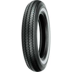 PartzBiz HD WP87-4116 - Shinko 87-4116 Tire Classic 240 Front or Rear Tire 100/90-19 63H Bias Whitewall | 87-4116