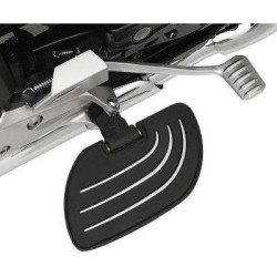 PartzBiz HD DS16230529 - Show Chrome 7/16" Custom Beach Style Passenger Floorboards Harley FLH/T & FLST | 21-912