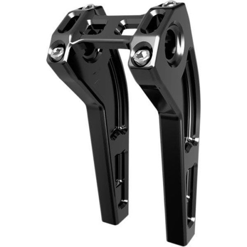 PartzBiz HD: 4403168-Slyfox Black Aluminum  6"-10" Riser for 1" Handlebars 6" Pullback Harley & Custom