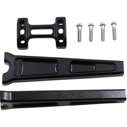 PartzBiz HD DS06021157C - Slyfox Black Aluminum 6"-10" Riser for 1" Handlebars Straight Harley & Custom PartzBiz HD DS06021157C - Slyfox Black Aluminum 6"-10" Riser for 1" Handlebars Straight Harley & Custom