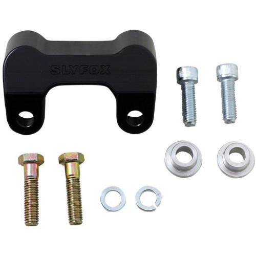 PartzBiz HD: 4403170-Slyfox Black Handlebar Riser Relocation Bracket Harley Road Glide 15-20 TM-SLY1 PartzBiz HD: 4403170-Slyfox Black Handlebar Riser Relocation Bracket Harley Road Glide 15-20 TM-SLY1