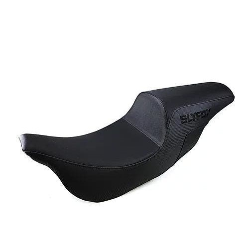 PartzBiz HD: 4403142-SlyFox SF80807 Black Lattice Stitched Saddlehyde Step-Up Seat Harley FLH/T 08-Up PartzBiz HD: 4403142-SlyFox SF80807 Black Lattice Stitched Saddlehyde Step-Up Seat Harley FLH/T 08-Up