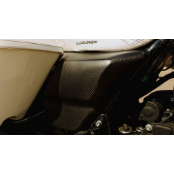 PartzBiz HD DS05203014 - Slyfox SLY-003 Gloss Black Carbon Fiber Side Cover Harley FLH/T 14-Up 0520-3013 05203013 lightweight best for performance bagger davidson electra street road glide king