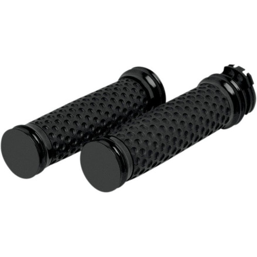 PartzBiz HD: 4403124-Arlen Ness Black Smooth Soft-Touch Hand Grips Dual Cable for Harley | 07-092 PartzBiz HD: 4403124-Arlen Ness Black Smooth Soft-Touch Hand Grips Dual Cable for Harley | 07-092