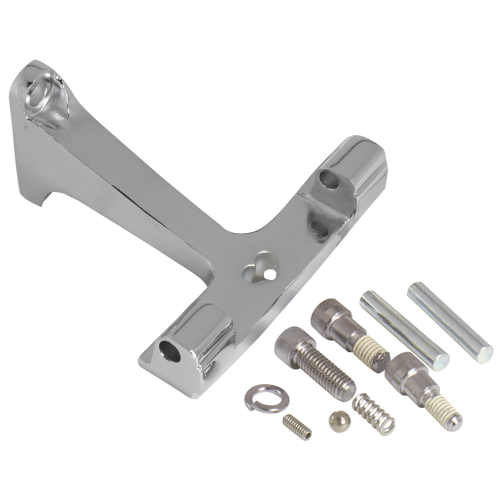 PartzBiz HD: 4403062-Speedliner Style Chrome Passenger Footboard Mount Harley Touring 93-Up 52719-10