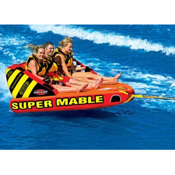 PartzBiz HD AT-53-2223 - SportsStuff Towable Super Mable 3 Rider Person Inflatable Tow Tube 53-2223 | 53-2223