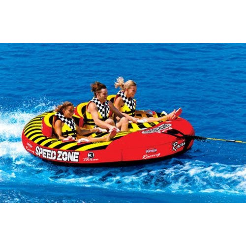 PartzBiz HD: 4403047-Sportstuff Towable Speedzone 3 Rider Person 100" Inflatable Tow Tube 53-1940 | 53-1940