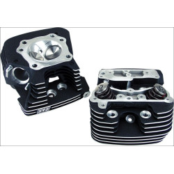 PartzBiz HD SS106-3240 - S&S Cycle Super Stock 89CC Black Cylinder Heads for Harley Twin Cam 06-16 | 106-3240 PartzBiz HD SS106-3240 - S&S Cycle Super Stock 89CC Black Cylinder Heads for Harley Twin Cam 06-16 | 106-3240