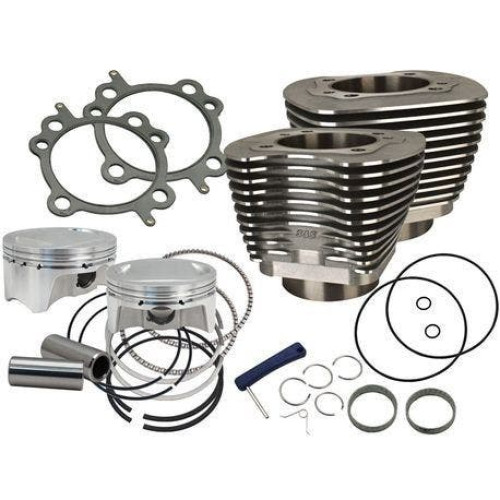 PartzBiz HD: 4402945-S&S Cycle 4" Sidewinder 100" Big Bore Kit '99-'06 HD® Big Twin Cam Wrinkle Black | 910-0597 PartzBiz HD: 4402945-S&S Cycle 4" Sidewinder 100" Big Bore Kit '99-'06 HD® Big Twin Cam Wrinkle Black | 910-0597