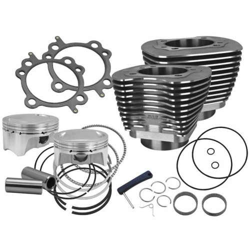 PartzBiz HD: 4402947-S&S Cycle 4 ” Sidewinder 110 ” Big Bore Kit 07-17 HDฌBig Twin Cam Wrinkle Black | 910-0651 PartzBiz HD: 4402947-S&S Cycle 4 ” Sidewinder 110 ” Big Bore Kit 07-17 HDฌBig Twin Cam Wrinkle Black | 910-0651