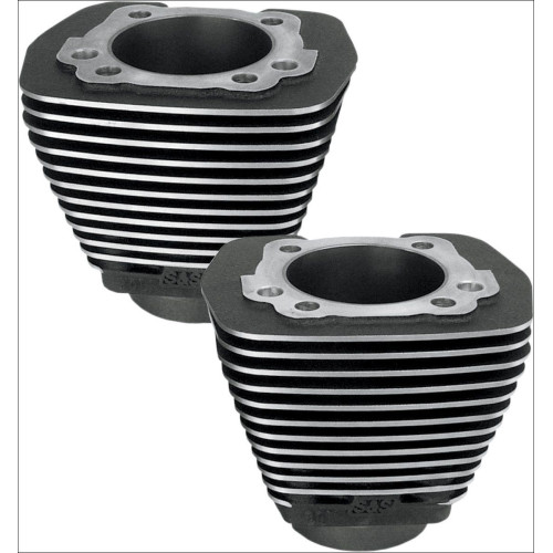 PartzBiz HD: 4402906-S&S Cycle Black 3.5" Bore Stock Repl Cylinders Harley Evolution EVO Big Twin | 91-7710 PartzBiz HD: 4402906-S&S Cycle Black 3.5" Bore Stock Repl Cylinders Harley Evolution EVO Big Twin | 91-7710