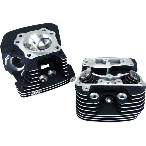 PartzBiz HD: 4402917-S&S Cycle Black Super Stock Cylinder Heads for Harley Evolution Big Twin EVO | 90-1504 PartzBiz HD: 4402917-S&S Cycle Black Super Stock Cylinder Heads for Harley Evolution Big Twin EVO | 90-1504