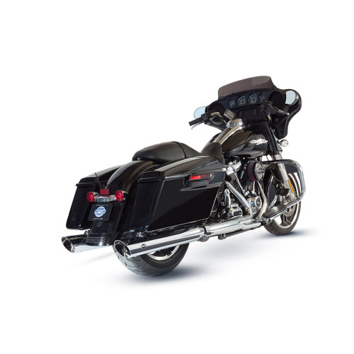 PartzBiz HD: 4402882-S&S Cycle Chrome 4" Slash Cut Slip Mufflers 50 State Legal Harley Touring 17-18 | 550-0695