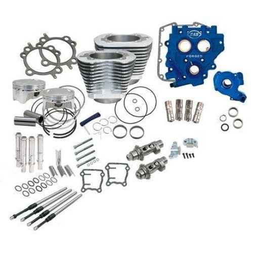 PartzBiz HD: 4402857-S&S Cycle Winter Power Package 110" Silver Big Bore Kit w/ 585 Chain Cams 07-17 | 330-0580 PartzBiz HD: 4402857-S&S Cycle Winter Power Package 110" Silver Big Bore Kit w/ 585 Chain Cams 07-17 | 330-0580
