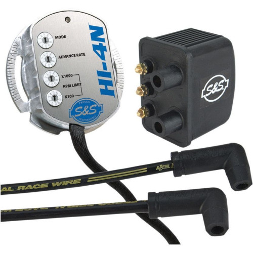 PartzBiz HD: 4402820-S&S Hi-4N Complete Ignition Kit Single Fire Upgrade Crane HI-4 Harley Big Twin | 550-0502