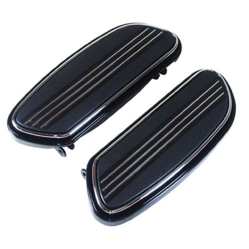 PartzBiz HD: 4402775-Streamliner Styled Black Floor Boards Harley FLH Touring FLST Softails 50631-04