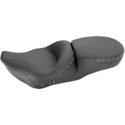 PartzBiz HD MD76650 - เบาะนั่งแบบอุ่นชิ้นเดียวสีดำแบบมีหมุดสำหรับรุ่น Touring 97-07 FLHR/ FLHX | 76650