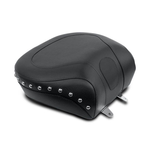 PartzBiz HD: 4402748-Mustang Seat Wide Chrome Studded Rear Seat Only for Harley 00-05 FXST 00-07 | 79130 PartzBiz HD: 4402748-Mustang Seat Wide Chrome Studded Rear Seat Only for Harley 00-05 FXST 00-07 | 79130