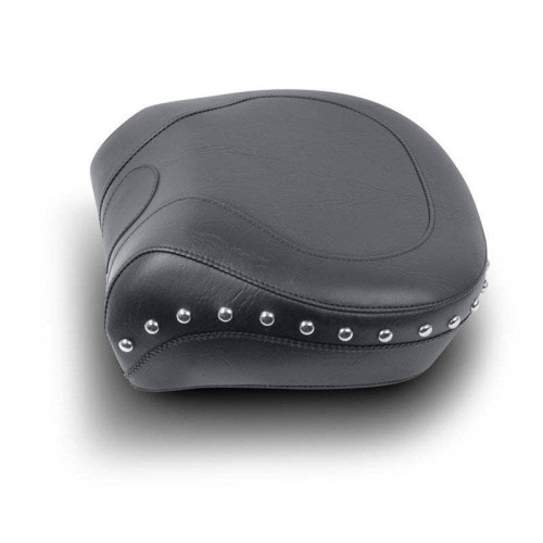 PartzBiz HD: 4402749-Mustang 79486 Wide Chrome Studded ด้านหลังสำหรับ 08-15 Harley FLSTC FLSTS 489169 0802-0492 08020492