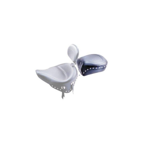 PartzBiz HD: 4402750-Mustang Seat Wide Chrome Studded Rear Seat Only for Harley 89-99 FLSTS | 79114 PartzBiz HD: 4402750-Mustang Seat Wide Chrome Studded Rear Seat Only for Harley 89-99 FLSTS | 79114