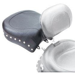PartzBiz HD MD79347 - Mustang Studded Wide Recessed Rear Seat for Harley Dyna FXD 06-17 | 79347