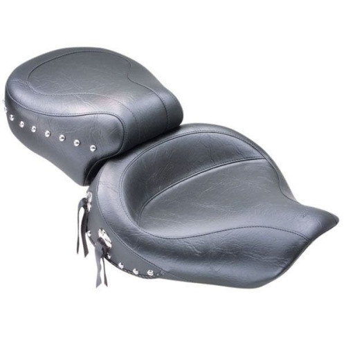PartzBiz HD: 4402716-Mustang Seats Studded Wide Style 2 up Seat for Harley Dyna Models 06-17 | 75435 PartzBiz HD: 4402716-Mustang Seats Studded Wide Style 2 up Seat for Harley Dyna Models 06-17 | 75435