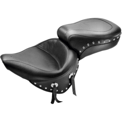 PartzBiz HD: 4402718-Mustang Seats Studded Wide Style 2-up Seat Harley Softail 00-05 FXST 00-07 FLST | 75072 PartzBiz HD: 4402718-Mustang Seats Studded Wide Style 2-up Seat Harley Softail 00-05 FXST 00-07 FLST | 75072