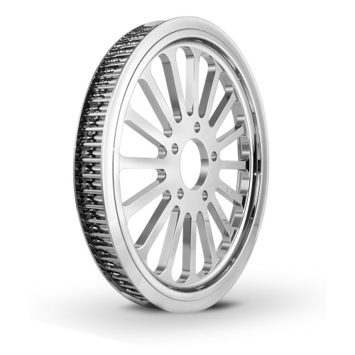 PartzBiz HD: 4402709-DNA Super Spoke Chrome 66 Tooth X 1" Rear Pulley Superspoke Custom Harley HD - M-PL-0166 PartzBiz HD: 4402709-DNA Super Spoke Chrome 66 Tooth X 1" Rear Pulley Superspoke Custom Harley HD - M-PL-0166