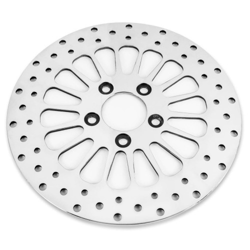 PartzBiz HD: 4402711-Super Spoke Polished Dual Front 11.8 Rotors w/ Hardware & Brake Pads 08-13 FLH/T M-RT-1100 044286 610590 FA409V PartzBiz HD: 4402711-Super Spoke Polished Dual Front 11.8 Rotors w/ Hardware & Brake Pads 08-13 FLH/T M-RT-1100 044286 610590 FA409V