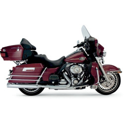 PartzBiz HD DS18011146 - SuperTrapp 140-65226 Chrome Stout CVO 4" Slip On Mufflers Pair 17-19 Harley FL 1801-1146 18011146 electra road street glide king