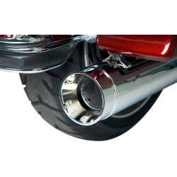 PartzBiz HD DS18011146-1 - Supertrapp Stout Chrome 4" Slip On Mufflers Harley Milwaukee M8 FLH/T 10-16 | 140-65226 PartzBiz HD DS18011146-1 - Supertrapp Stout Chrome 4" Slip On Mufflers Harley Milwaukee M8 FLH/T 10-16 | 140-65226